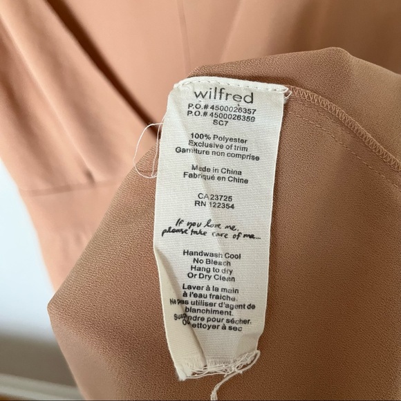 Aritzia Wilfred Leila Dress, Size 6, Salmon/Dusty Rose Colour - Picture 9 of 11
